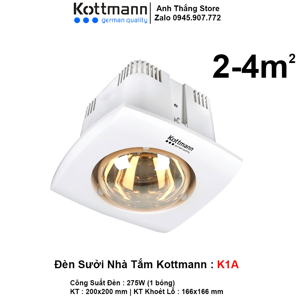 Đèn Sưởi Âm Trần Kottmann K1A