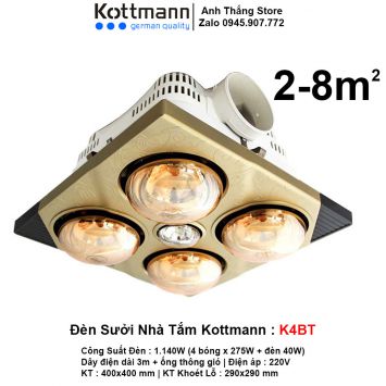 Đèn Sưởi Âm Trần Kottmann K4BT