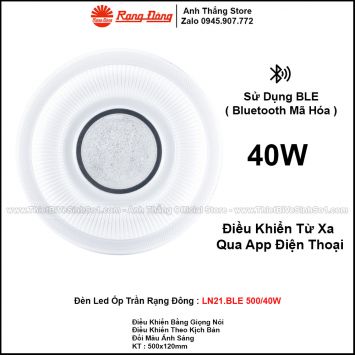 Đèn LED Ốp Trần Rạng Đông LN21.BLE 500/40W