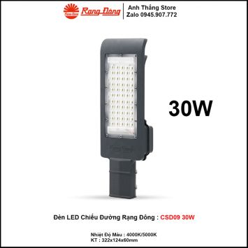Đèn LED Chiếu Sáng Đường Rạng Đông CSD09 30W