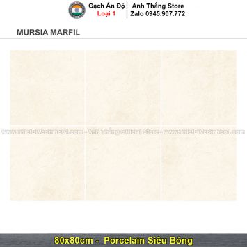 Gạch 80x80 Ấn Độ Mursia Marfil
