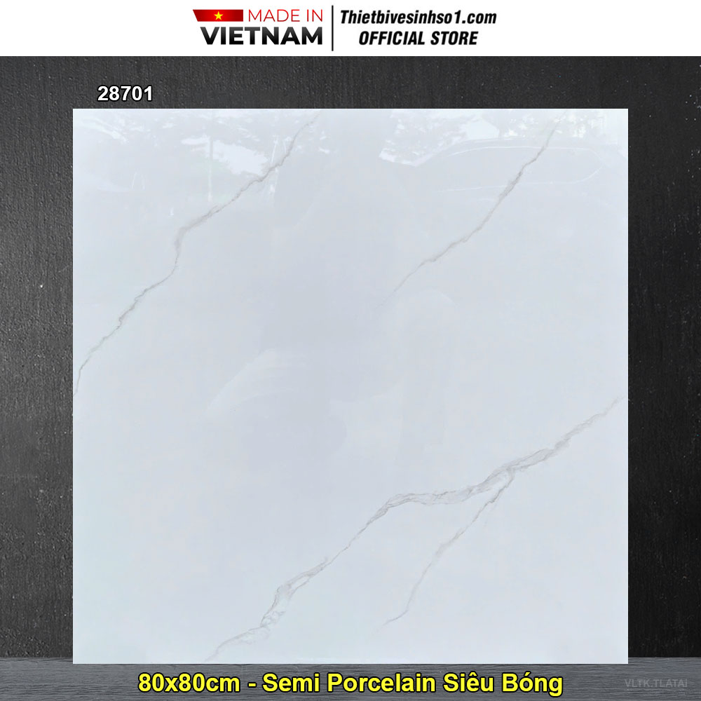 Gạch 80x80 Takao 28701 Trắng Khói