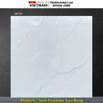 Gạch 80x80 Takao 28701 Trắng Khói