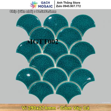 Gạch Mosaic Gốm Vảy Cá MGTT-002