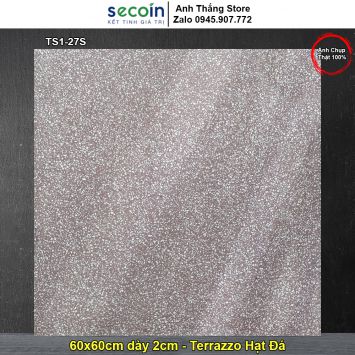 Gạch 60x60 Terrazzo Hạt Đá Secoin TS1-27S