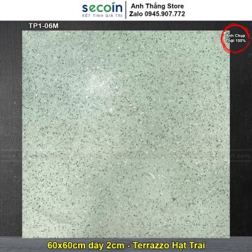 Gạch 60x60 Terrazzo Hạt Trai Secoin TP1-06M