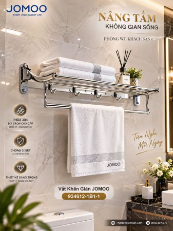Vắt Khăn Giàn JOMOO 934612-1B1-1