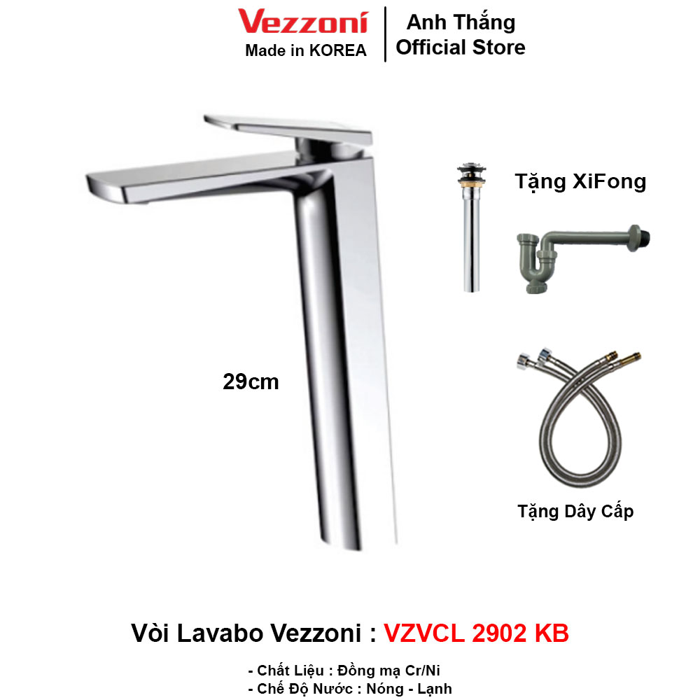 Vòi Lavabo Vezzoni VZVCL-2902KB