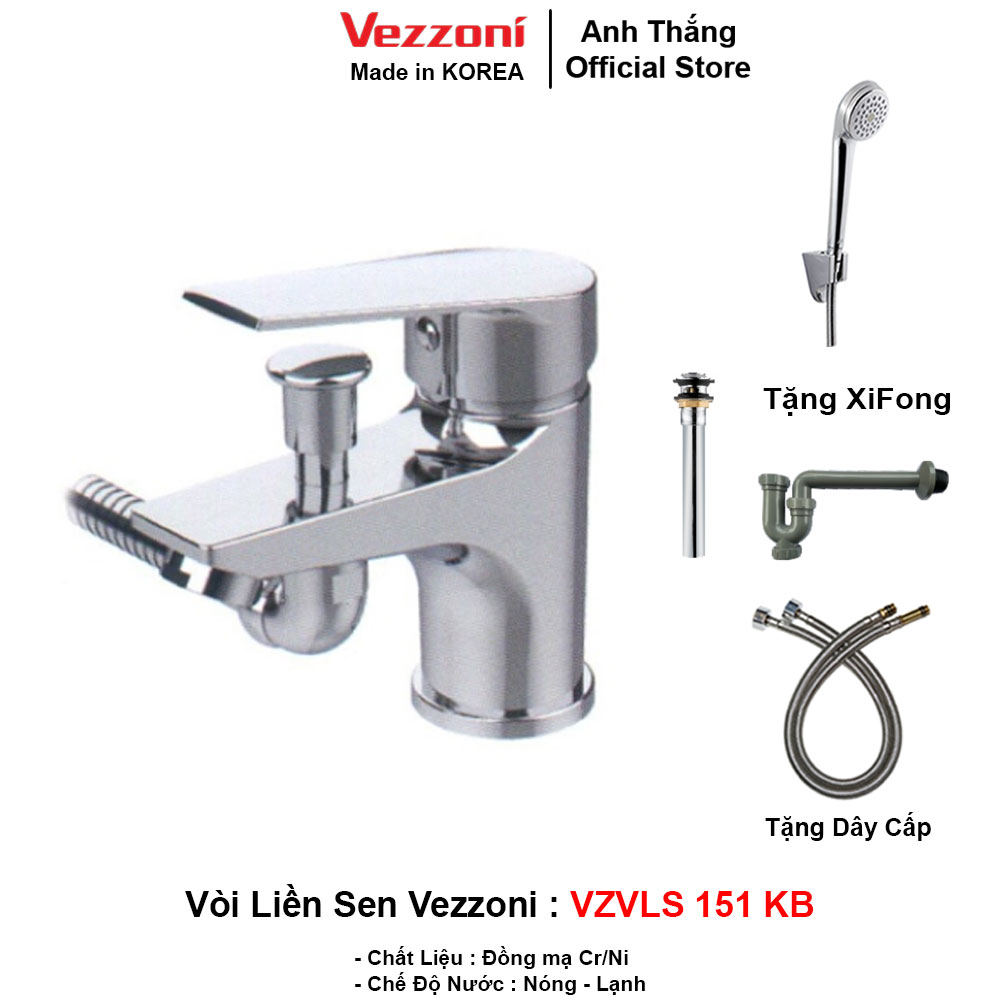 Vòi Liền Sen Vezzoni VZVLS-151KB