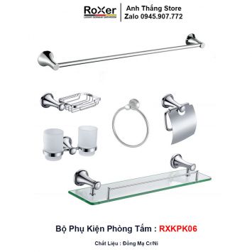 Bộ Phụ Kiện 6 Món Đồng Phòng Tắm RXKPK06