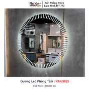 Gương LED Tròn Cảm Ứng Viền LED Phòng Tắm RXKG923