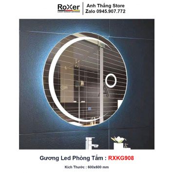 Gương LED Tròn Cảm Ứng Phòng Tắm RXKG908