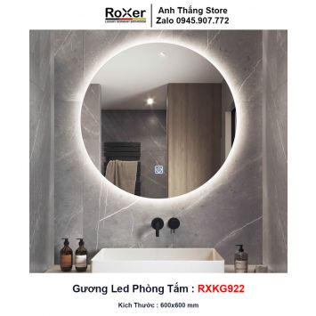 Gương LED Tròn Cảm Ứng Phòng Tắm RXKG922