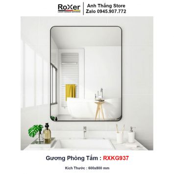 Gương Phòng Tắm Chữ Nhật Viền Đen RXKG937