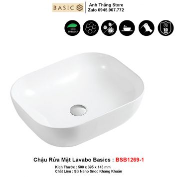 Chậu Rửa Mặt Lavabo Basics BSB1269-1