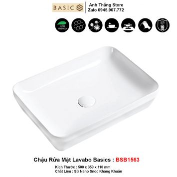Chậu Rửa Mặt Lavabo Basics BSB1563
