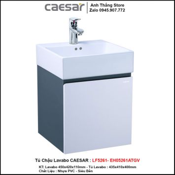 Tủ Chậu Lavabo Caesar LF5261-EH05261ATGV