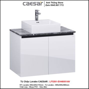 Tủ Chậu Lavabo Caesar LF5261-EH48001AV