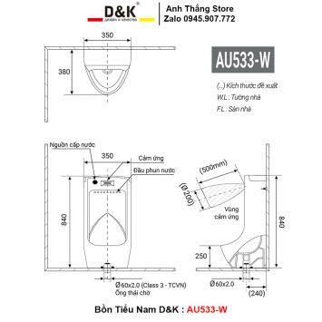 Tiểu Nam D&K DK-AU533-W