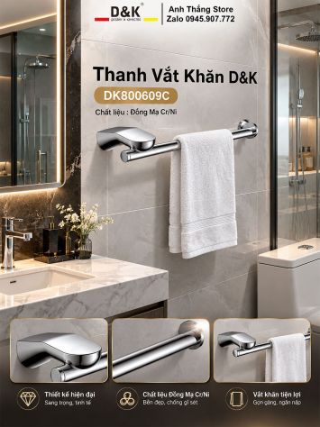 Thanh Vắt Khăn D&K DK800609C