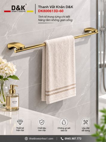 Thanh Vắt Khăn D&K DK800613D-60