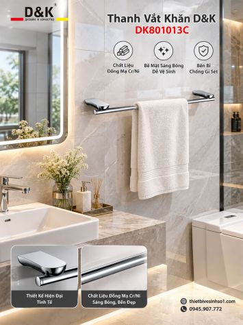 Thanh Vắt Khăn D&K DK801013C