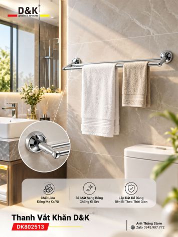 Thanh Vắt Khăn D&K DK802513