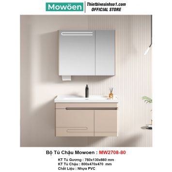 Bộ Tủ Chậu Mowoen MW2708-80