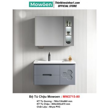 Bộ Tủ Chậu Mowoen MW2715-80