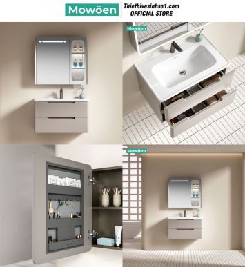 Bộ Tủ Chậu Mowoen MW2716-80