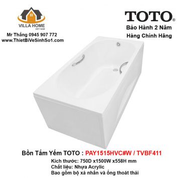 Bồn Tắm TOTO PAY1515HVC#W-TVBF411