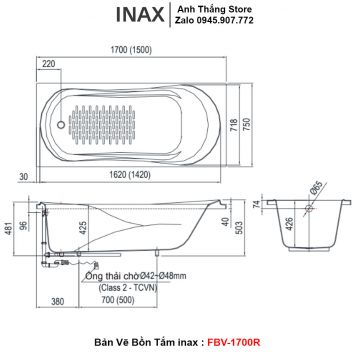 Bồn Tắm inax MBV-1500