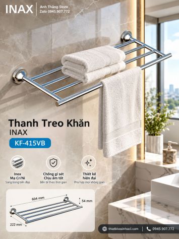 Thanh Treo Khăn Giàn inax KF-415VB