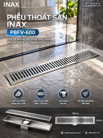 Phễu Thoát Sàn inax PBFV-600