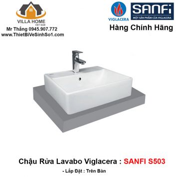 Chậu Lavabo Viglacera Sanfi S503