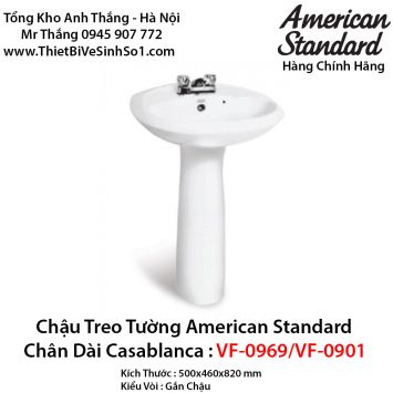 Chậu Rửa Lavabo Treo Tường American Standard VF-0969+VF-0901