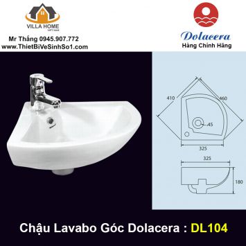 Chậu Lavabo Dolacera DL104 ( góc )