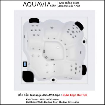 Bồn Tắm Massage AQUAVIA Spa Cube Ergo Hot Tub