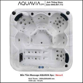 Bồn Tắm Massage AQUAVIA Spa Neva-5