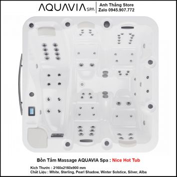 Bồn Tắm Massage AQUAVIA Spa Nice Hot Tub