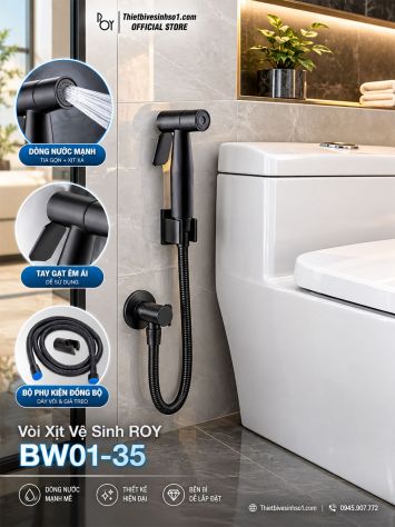 Vòi Xịt Vệ Sinh ROY BW01-35