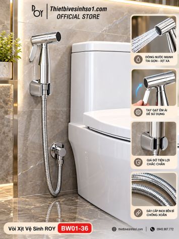 Vòi Xịt Vệ Sinh ROY BW01-36
