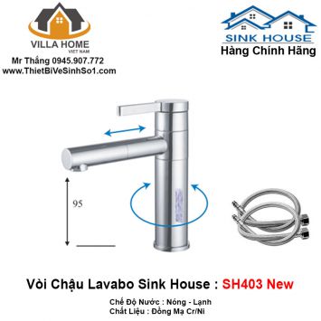 Vòi Lavabo SINK HOUSE SH403 New