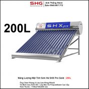 Năng Lượng Mặt Trời Sơn Hà SHX Pro Gold 200L