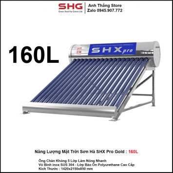 Năng Lượng Mặt Trời Sơn Hà SHX Pro Gold 160L