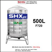 Bồn Nước inox Sơn Hà SHX Pro Đứng 500L