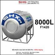 Bồn Nước inox Sơn Hà SHX Pro Ngang 8000L