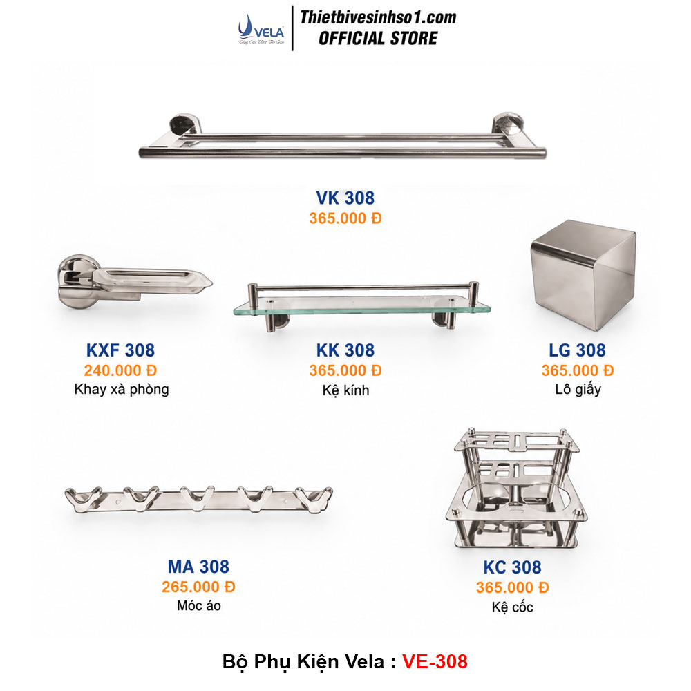 Bộ Phụ Kiện Vela VE-308 Bộ Phụ Kiện Vela VE-308