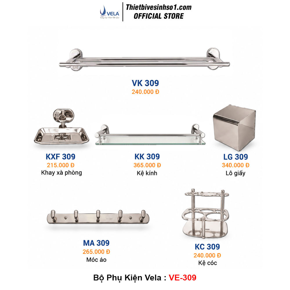 Bộ Phụ Kiện Vela VE-309 Bộ Phụ Kiện Vela VE-309
