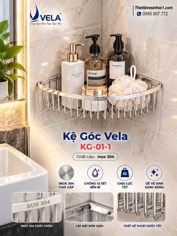 Kệ Góc 1 Tầng Vela KG-01-1
